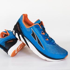 Altra Torin 4 Plush Men's Road Running Shoes, ALM1937K480, Blue / Orange, Size 9
